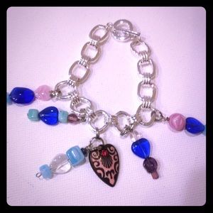 Heart Charm Chain Bracelet
